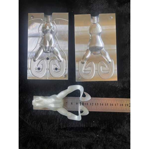 Twin Curly Tail Frog Mould